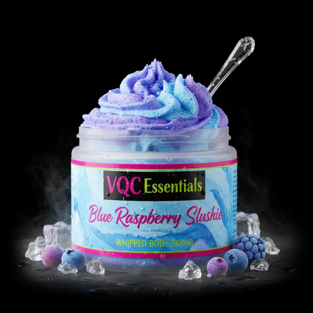 Blue Raspberry Slushie Whipped Body Scrub