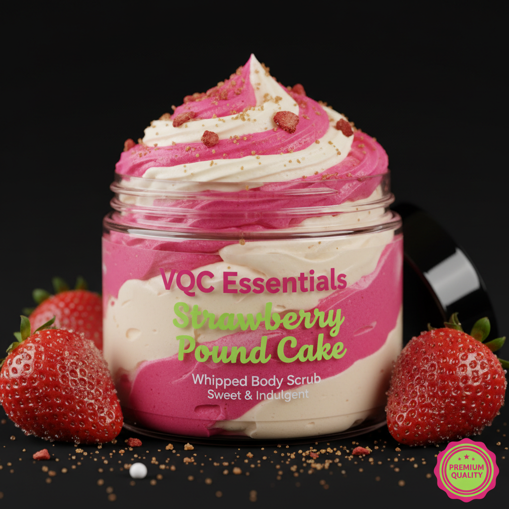 Strawberry Poundcake Whipped Body Scrub